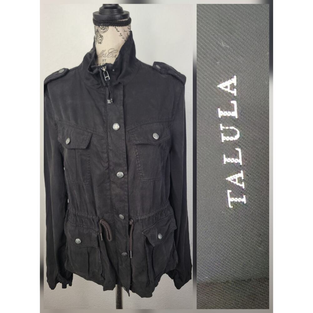 Aritzia Talula Cargo Jacket SZ Small Utility Funnel Neck Y2K 90s Gorpcore Blac
